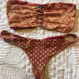 San Lorenzo strapless bikini set